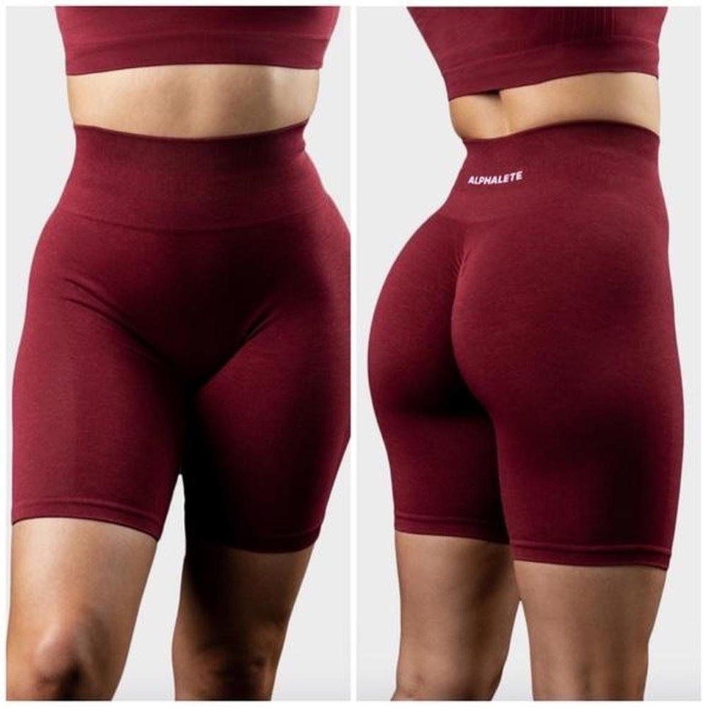 Alphalete Women's Burgundy Shorts